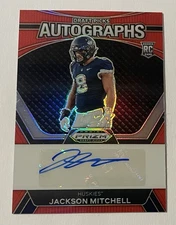 2024 Panini Prizm DP Rookie Autograph Red #DPA-JML Jackson Mitchell Rc Auto /199