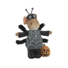 Enesco Tails with Heart Halloween Spider Costume Mouse Mini Figurine 2.48 Inch
