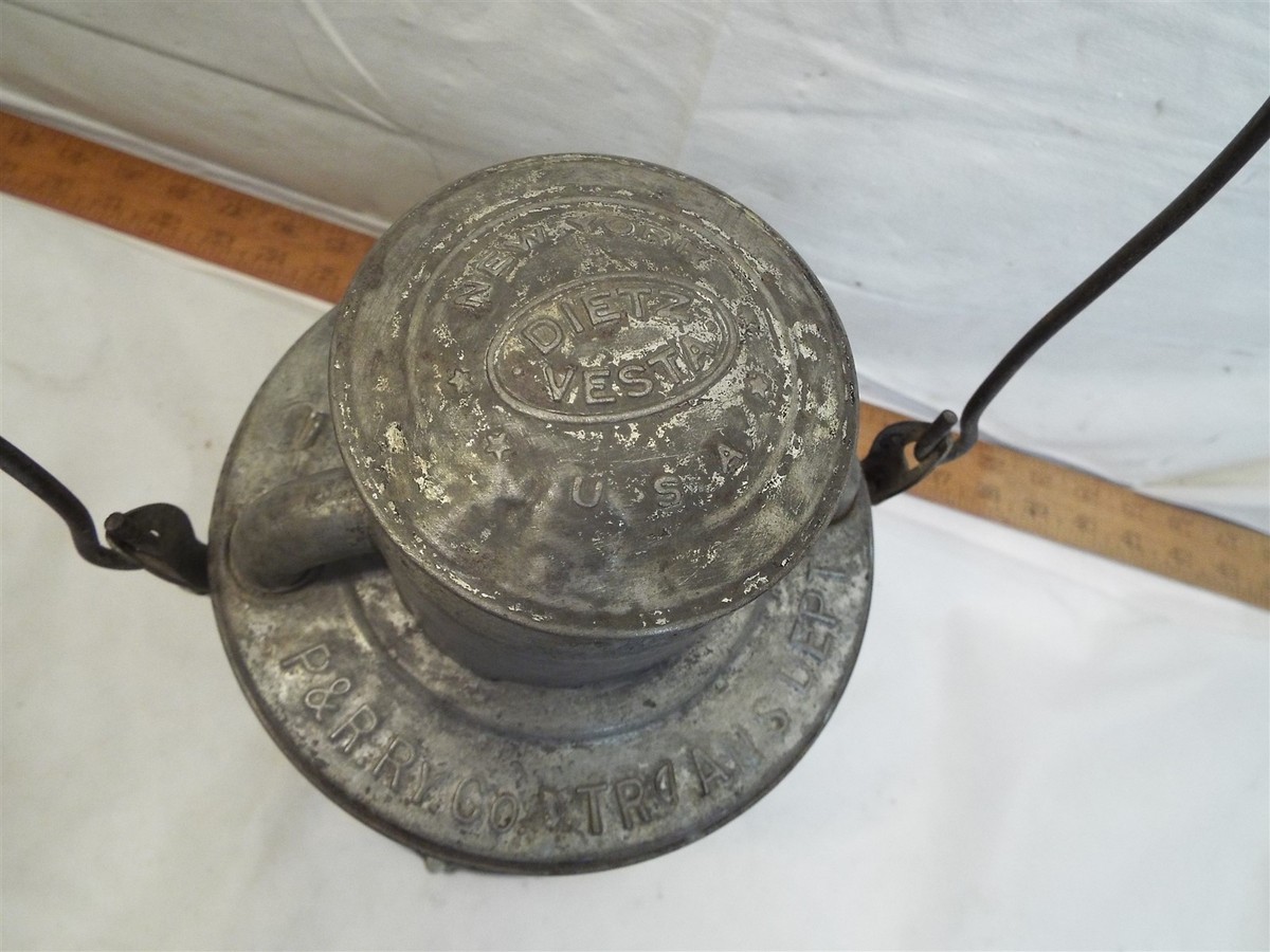 Dietz P&R Trans Dept Train Lantern Railroad Lamp Etched Globe