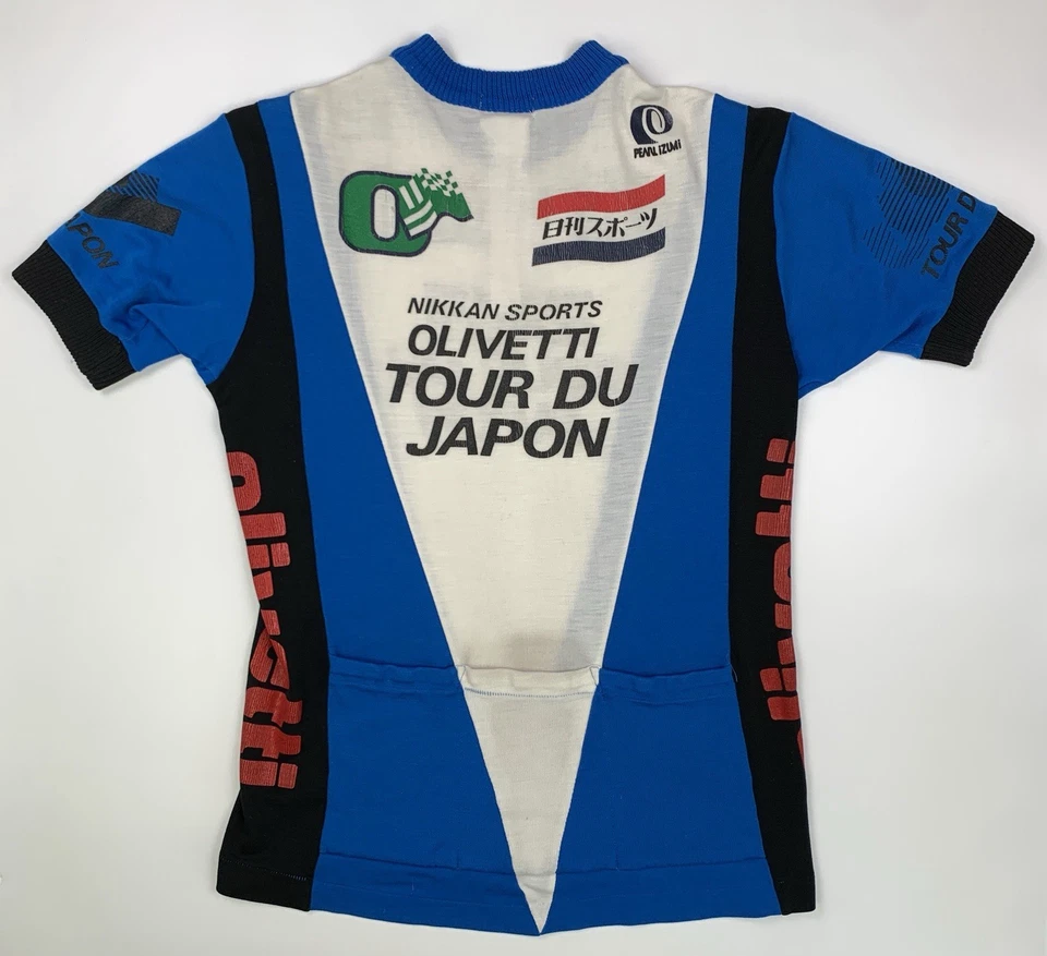 Camisa de Ciclismo Vintage PEARL IZUMI 1/4 Cremallera Olivetti Tour Hecha en Japón Para Hombres M Jersey Foto 2 de 4