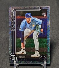 Eric Orze Holo Foil Rookie 2025 Topps Update Series Card #US212 Tampa Bay Rays
