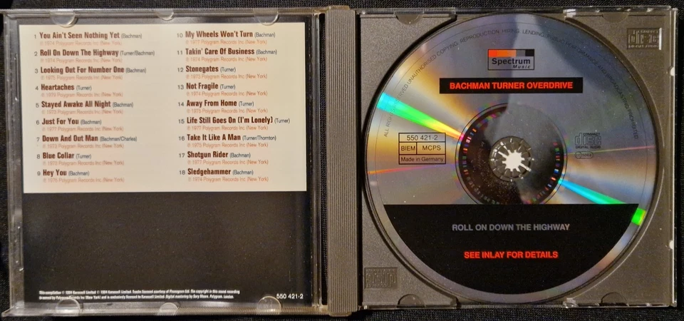 Bachman-Turner Overdrive Roll on Down the Highway CD gebraucht sehr gut - Bild 3 von 3