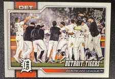2026 Topps Series 1 Detroit Tigers Division Champions #262 Team Card