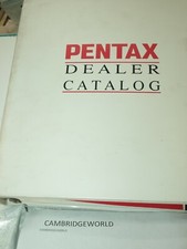 PENTAX CAMERA HARD COVER DEALER PRODUCT CATALOG with PAGES
