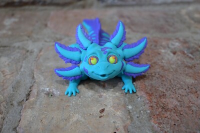 Multicolor  Axolotl 3D Printed