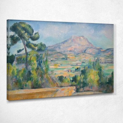 Montagna Di Santa Vittoria Paul Cézanne, pcz67 Gemälde auf Leinwand gedruckt