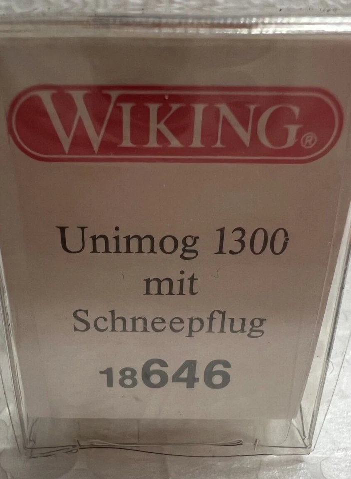 Wiking 18646 H0 1:87 MB Unimog Con Pala Da Neve Nuovo In OVP - Immagine 2 di 2