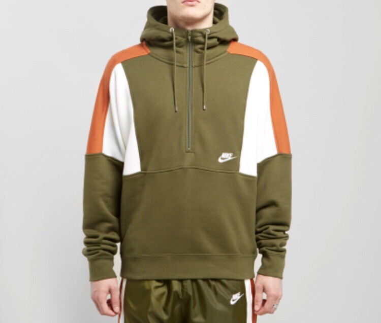 nike half zip pullover hoodie