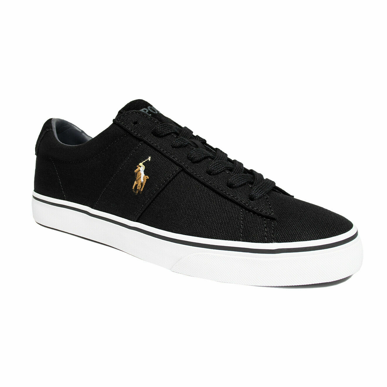 Ralph Lauren Polo Sayer Black Canvas 