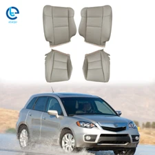 Gray Seat Cover For Acura RDX 2007-2011 2012 Front Left Right Perforated Leather