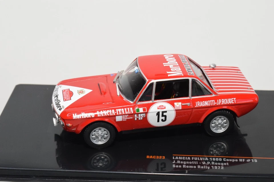 B21 1:43 IXO RAC323 LANCIA FULVIA 1600 COUPE HF #15 SAN REMO RALLY 1972 MIB - Image 3 of 4