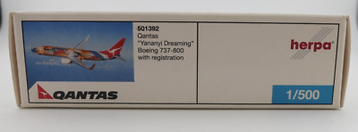 Herpa Qantas Boeing 737-800 Model - Yananyi Dreaming - 1:500