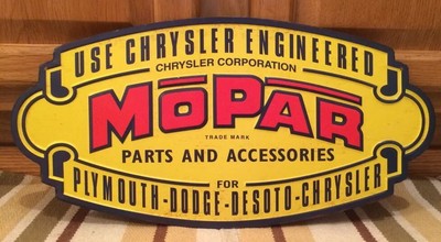 Mopar Chrysler Vintage Style Retro Metal Tin Plymouth Dodge Garage