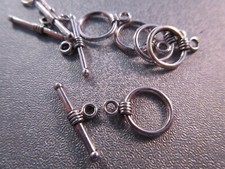 5 Pairs Brass Toggle Clasp