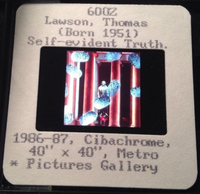 Thomas Lawson ''Self-Evident Truth'' Photography Art 35mm Slide