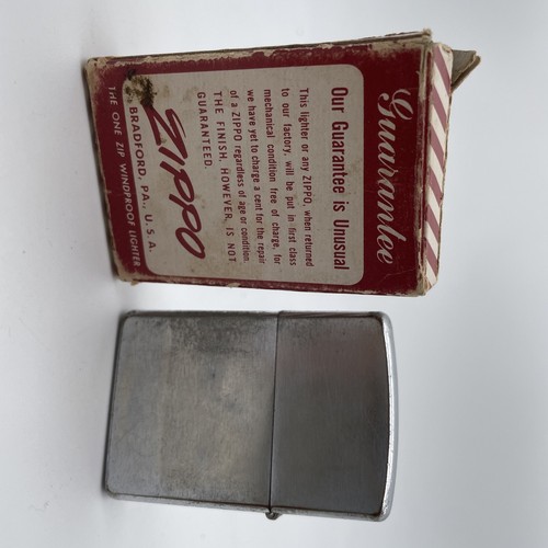 Vintage 1960 Zippo Windproof Lighter With Orginal Box - Picture 2 of 8