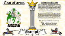 Jaliffe-Jolyffe COAT OF ARMS HERALDRY BLAZONRY PRINT