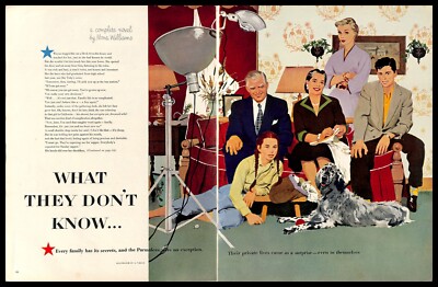 1954 What They Don't Know Vintage PRINT ART Family Illustration Al Parker
