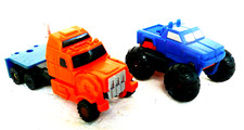 VINTAGE 2 MICROMASTER TRANSFORMERS 89 POWERTRAIN G1 89 MUDSINGER ROBOT CAR TRUCK