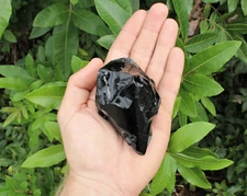 LARGE Rough Black Obsidian Crystals, 2"-3", Raw Natural Glassy Specimens