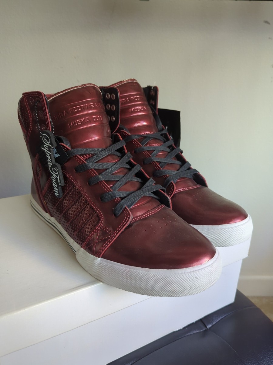 Supra Skytop NS Burgandy Patent RARE Size 11