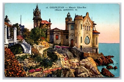 Le Manoir Eden-Roc Golfe-Juan Seaside Resort Cote d Azur France DB Postcard XA12