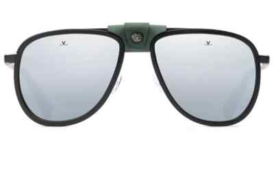 Vuarnet Sunglasses Alpine Glacier Aviator 56mm VL2112 Black/Green Pure Grey