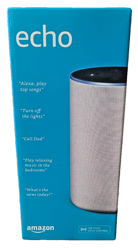 Amazon Echo (2nd Generation) Smart Assistant - Sandstone Fabric - NIB NRFB