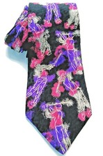 MBP men's neck tie 100% Italian silk golf made in USA 58" by 4 wide golfers