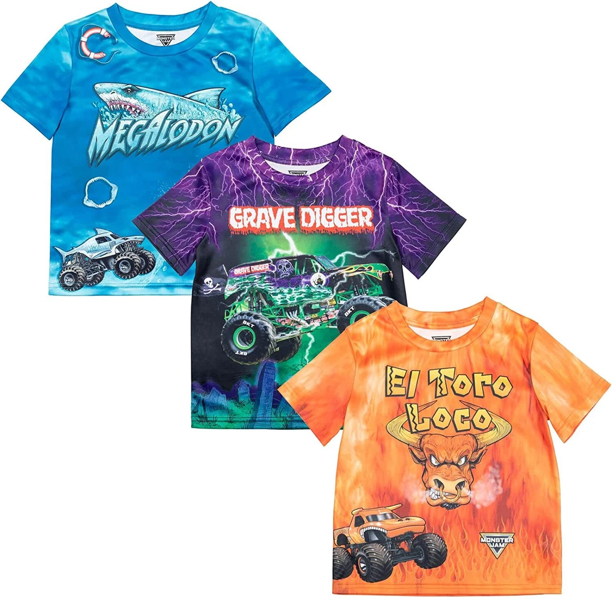 monster jam shirts for toddlers