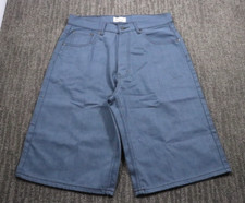 Y2K VTG Denim Shorts Baggy Skater Men's 34x14 Wide-leg Grunge Hip-hop