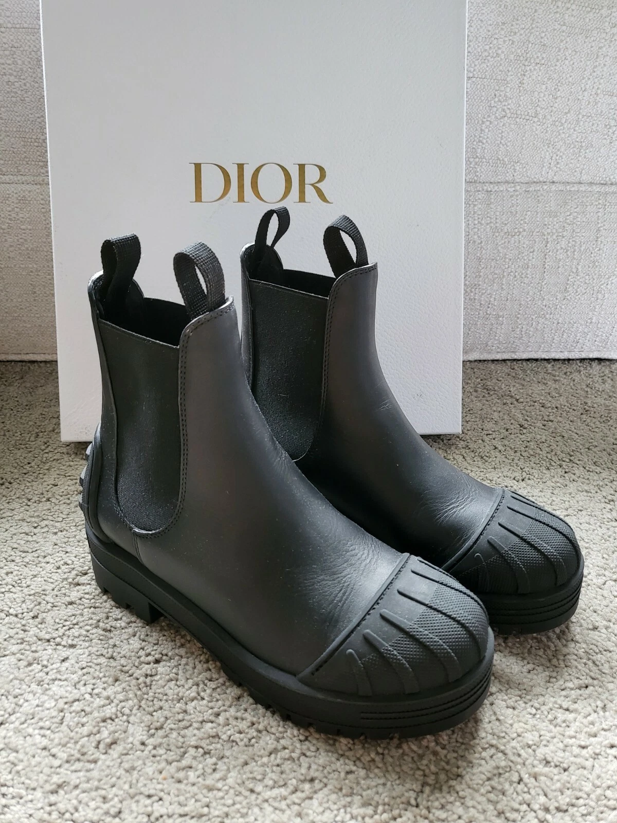 Christian Dior cheville en fer bottes Chelsea chaussures 35 US 5 2020/21 