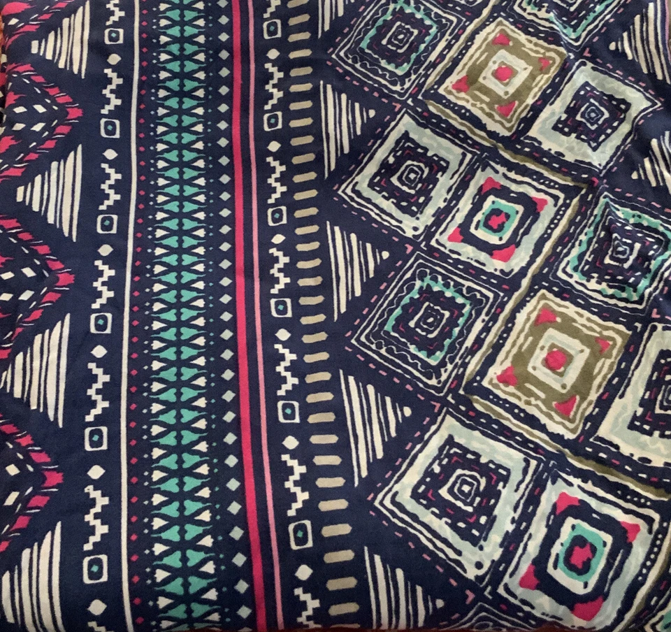 Pantalones Palazzo Buffalo by David Bitton “LILY” Pierna Ancha Azul Rosa Turquesa Foto 3 de 4