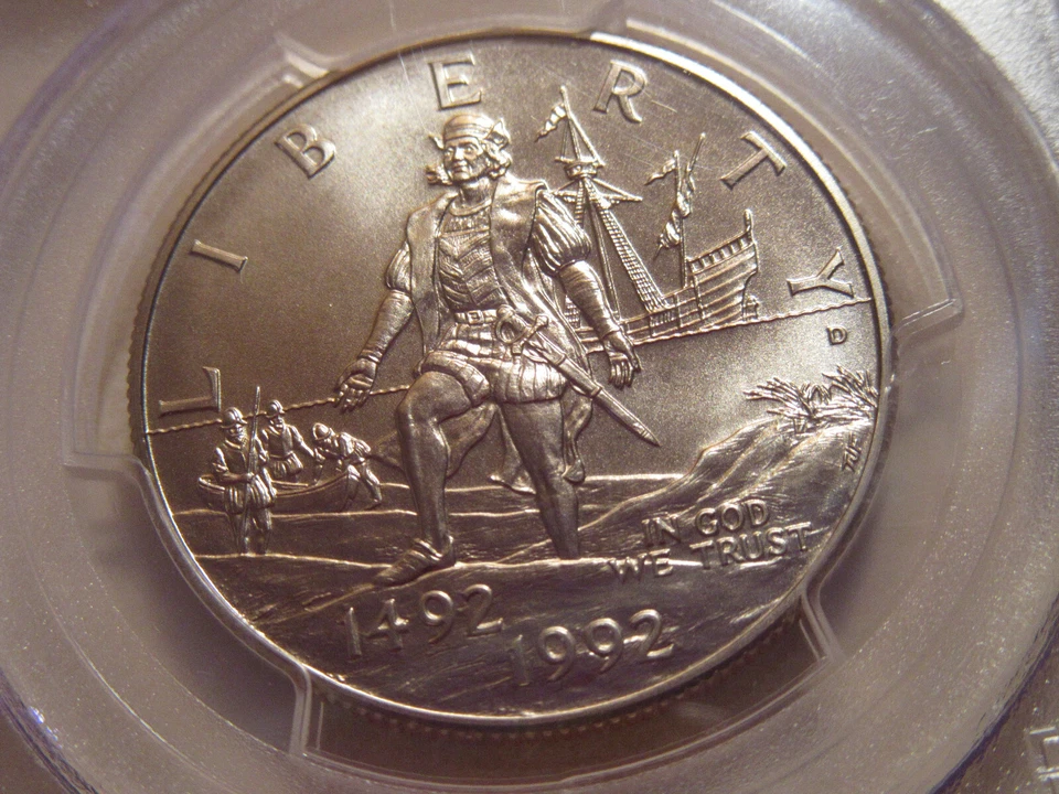 1992-d COLUMBUS  50c PCGS MS 69  Modern Commemorative Half Dollar - Image 4 of 4