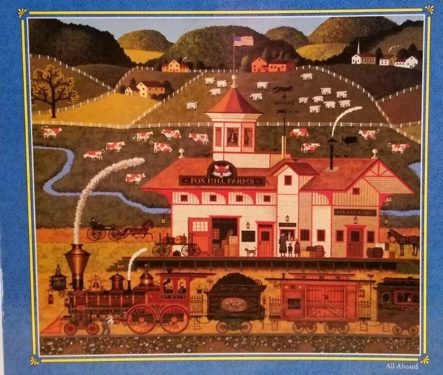NEW Factory Sealed Charles Wysocki All Aboard 1000 Pc Puzzle - Image 2 of 4