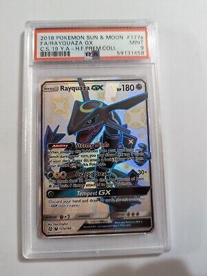 PSA 10 Shiny Rayquaza GX Full-Art 177a Hidden Fates Pok