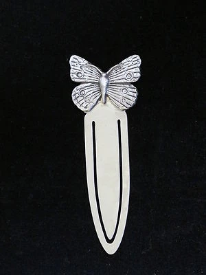 A E WILLIAMS BUTTERFLY PEWTER BOOK MARK - IDEAL GIFT - BOOKMARK - GIFT BOXED