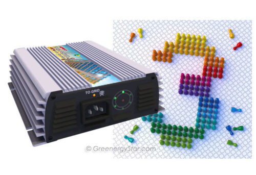 600 W MPPT 10.5 V-28 V DC GRID TIE INVERTER 50HZ 60 HZ 110 V-20 V~190 V-240 V AC - Picture 1 of 5