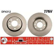 2x Bremsscheibe hinten für VW California T5 7EC T6 SGC 7HM SGF | 26217064