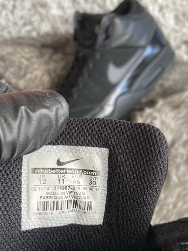 Nike Air Jordan Flight Classic Black Uk11 Hypebeast Shoes Sneaker Max 1 90 97 95 - Foto 9 di 10