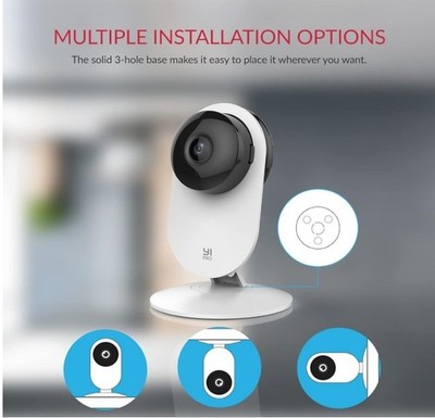 YI Pro 2K Home Security Camera, 2.4Ghz Wired Indoor Camera with Person, Vehicle,