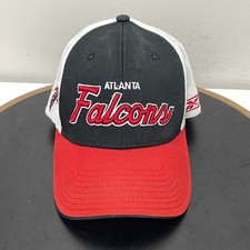 Atlanta Falcons Reebok Hat Men Snapback Trucker Black Red White Vintage Y2K
