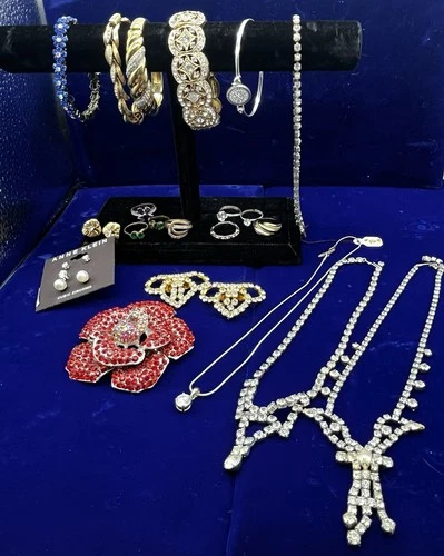 Vintage Costume Jewelry Lot Assorted All Wearable Clearance Good