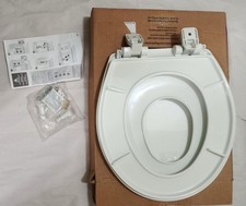 Round Toilet Seat with Built-In Toddler Potty Training Seat Easy Clean