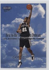 1999-00 Fleer Ultra Heir to the Throne Tim Duncan #6HT HOF d4v