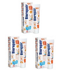 Biorepair Kids 0-6 Oral Care Toothpaste Peach 1.7fl.oz 50ml, Pack of 3
