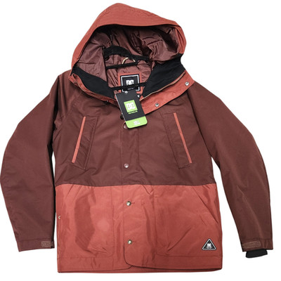 DC Shoes Men s M Paramount 15K Insulated Snowboard Ski Jacket Hooded Red NWT
