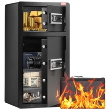 VEVOR Double Door 5.5 cu.ft Safe Box with Key...