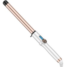 1 Inch Extra Long Barrel Curling Wand, Ceramic Tourmaline Curling Wand Profes...