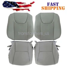 Driver & Passenger Bottom & Top Seat Cover FOR 2010-15 Lexus RX350 RX450h Gray